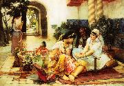 Frederick Arthur Bridgman In a Village El Biar Algeria oil painting